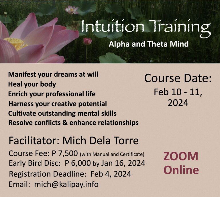 Intuition Training 1.0 – February 2024